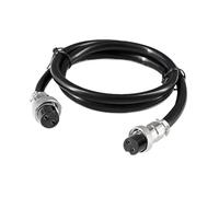 GX16 - Cavo di prolunga da 1 m, 2 m, 2 femmina, M16, per cavi di alimentazione elettrica industriali, 2, 3, 4, 5, 6, 7, 8, 9, 10 pin (2 pin, 2 spine femmine, cavo da 1 m)