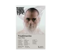 GXAFHJ Fabri Fibra Art Poster Hip Hop Music Album Tradimento Platinum Edition Cover Tracklist Fan Rapper Singer Rap Room Decor Poster Camera da Letto Decorazione Paesaggio Ufficio Camera da Letto