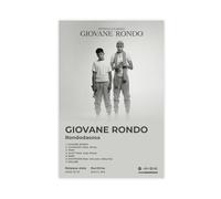 GXAFHJ Poster artistico Hip Hop Music Album GIOVANE RONDO Cover Tracklist Fan Rapper Singer Rap Room Decor Canvas Poster Wall Art Decor Stampa Dipinti per Soggiorno Camera da Letto