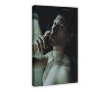 GXAFHJ Poster su tela, motivo esclusivo del famoso rapper Massimo Pericolo, 2 poster su tela, decorazione per camera da letto, ufficio, camera da letto, regalo, 30 x 45 cm