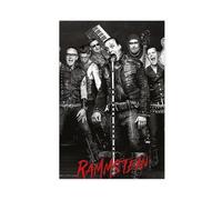 GXAFHJ Poster su tela, motivo: Rammstein, con ritratto della famosa band metal rock industriale, decorazione per camera da letto, ufficio, camera da letto, regalo, 40 x 60 cm