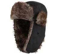 GXAHSOL Cappello da Cacciatore Unisex, Cappello Invernale Nero con paraorecchie, Cappellino Bomber, Impermeabile Antivento Berretto, per Ski, attività All'aperto