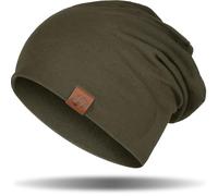 GXCROR - Berretto unisex, in cotone, morbido e sottile, leggero, traspirante, per tutte le stagioni, Verde militare, Taglia unica