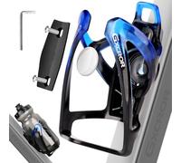 GXCROR ZPSHJ-12 Portabottiglie per Bici, Resistente, Adatta Universalmente, NeroBlu, Policarbonato, 13.5 x 7.69 x 3.2 cm