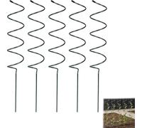 Gxdamxz 5 Pezzi Supporto per Piante Metallo 40cm, Tutore a Spirale Pomodori