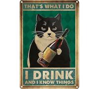 Gxdamxz Immagini per Cucina in Metallo, Quadro da Parete Poster Gatto, 30×20cm - GXIND229-J