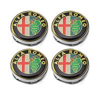 GXDFC 4 Pezzi 60mm Coprimozzi Coprimozzo Centrale per Alfa Romeo Giulietta 159 146 157 Brera Fregi, Copricerchi Tappi Mozzo Centrale Ruota Copertura con Logo,B