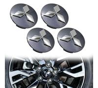 GXDFC 4 Pezzi 60mm Coprimozzi Coprimozzo Centrale per Mitsubishi Space Star, Copricerchi Tappi Mozzo Centrale Ruota Copertura con Logo,Normal-B