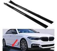 GXDFC Gonna Laterale Auto per BMW G30 G31 M Sport 2017-2019, Accessori per Lo Styling Splitter per Pannello Oscillante per Estensione Minigonne Laterali,Glossy Black