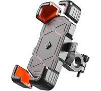 GXDFC Porta Cellulare Moto per Benelli Leoncino 500 2017-2024 2025, Antivibrante Ruotabile 360° Regolabile Porta Telefono Moto Porta Cellulare Scooter Multifunzionale,Handlebar Holder-Orange