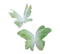 Gxdqxxd Set di Decorazioni Nuziali con Farfalle Artificiali, Verde