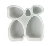 Gxdqxxd Stampo in Silicone per Uova di Pasqua con Base Piatta per Cemento Adatto per Decorazioni Artigianali E Regali Fai da Te