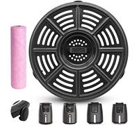 GXF Accessori per friggitrice ad aria per friggitrici ad aria Ninja AF101 4 QT AF161 Max XL AF150 XL 5,5 Quart, 8,2 '' Rotonda per friggitrice ad aria per uso alimentare Grill Pan Piastra Piastra più