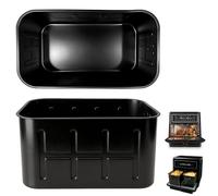 GXF Vassoio per friggitrice ad aria Breville Halo Flexi, 2 pezzi 24,9 cm (lunghezza) x 14 cm (larghezza) x 12,5 cm (altezza) cestelli di cottura in acciaio inox, parti di ricambio per arrosti