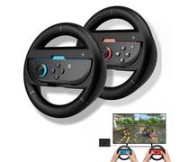 GXGM 1 Coppia Utilizzato per Volante Nintendo Switch Gioco,Accessori Nintendo Switch,Per Mario Kart World,Regalo Ragazzo(Nero)
