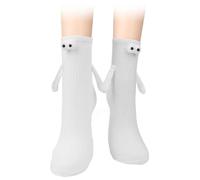 GXGM 1 paio di calzini che si tengono la mano, calzini magnetici, calzini con mani magnetiche, regali per amici e oggetti,chaussettes aimantées