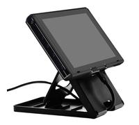 GXGM 1 PCS Utilizzato per Switch Stand Gioco,Playstand Compatto Compatibile con Nintendo,Switch Supporto Pieghevole,con Angolo Regolabile(Nero)