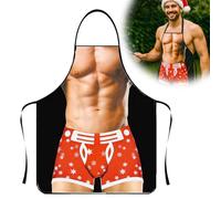 GXGM 1 Pezzo Grembiule Sexy Mutandine Rosse,Grembiule Barbecue Uomo Divertenti,Grembiule Barbecue Uomo,Idea Regalo Per Uomini, Regalo di San Valentino