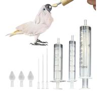 GXGM 1 Set Alimentatore Pappagalli,Pratico Strumento per Nutrire Pappagalli, Piccioni e Passeri,Mangiatore per Giovani Uccelli,con Mangiatori di Diverse Dimensioni,con Cucchiaio