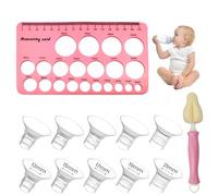 GXGM 10 Pezzi inserti flangiati da 13/15/17/19/21mm per flangia 24mm schermo della maggior parte delle pompe, senza BPA, compatibili con Jheppbay/Bellababy/Momcozy/Nuliie tiralatteMedela