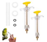 GXGM 2 Pcs Alimentazione Manuale per Pappagallo,Prodotti per Animali,Tubi di Alimentazione per Uccelli,Per Piccoli Pappagalli,Giovani Uccelli,Tubo Ultra Morbido in Silicone(10ML+20ML)