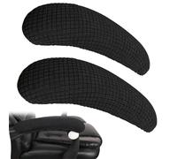 GXGM 2 Pezzi Copri Braccioli Rimovibili in Poliestere Estensibile per Sedia da Ufficio, Nero - Allevia i Disturbi del Gomito