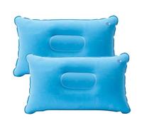 GXGM 2 pezzi Cuscino da viaggio gonfiabile,34 * 22CM cuscino gonfiabile da viaggio,Cuscini Gonfiabili Morbidi,cuscino campeggio,Cuscino per Il Collo,Cuscini Gonfiabili per Dormire（cielo blu）