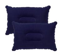 GXGM 2 pezzi Cuscino da viaggio gonfiabile,34 * 22CM cuscino gonfiabile da viaggio,Cuscini Gonfiabili Morbidi,cuscino campeggio,Cuscino per Il Collo,Cuscini Gonfiabili per Dormire（blu navy）