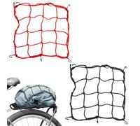 GXGM 2 Pezzi Rete Dlastica Moto Portapacchi, Ragno Elastico per Casco, Bicicletta, Corde Elastiche con Ganci(40 x 40 cm)(2 Colori)