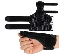 GXGM 2 Pezzi Tutore Pollice Regolabile,Doppia Cinghia Tutore per Rizoartrosi,Con Velcro Supporto Immobilizzante - Trattamento per Tenosinovite, Artrite o Distorsioni(Nero)