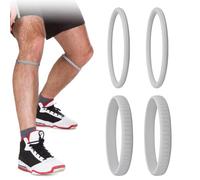GXGM 4 Pezzi Cinghie di Supporto per Tendine Rotuleo, Fascia per Ginocchio in Silicone Flessibile per Ginocchio Cinghia per Rotula Tendine Rotuleo Cinghia per Ginocchio Anelli Stabilizzatori Fissi
