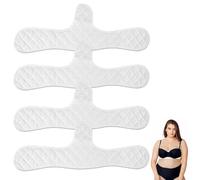 GXGM 4 Pezzi Cuscinetti Antisudore per Reggiseno in Cotone, Assorbi Sudore Sotto il Seno, Cuscinetti Assorbenti de Sudore e latte materno per Reggiseno Pad Assorbi Sudore Sottoseno