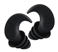 GXGM 45dB auricolari antirumore per dormire, in silicone, ideali per nuotare, dormire, studiare e lavorare, design a pinna di squalo (nero)