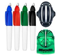 GXGM 6 Pezzi Palline da Golf Set di Allineamento per Golf con Pennarelli, Guide Massime, Sagoma, Accessori per la Marcatura delle Palline
