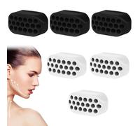 GXGM 6 Pezzi Set di Mascella Allenatore Esercizi, Jawliner Mascella Allenamento Uomo,Silicone Jaw Exerciser per Uomini e Donne, Esercizio Mascella