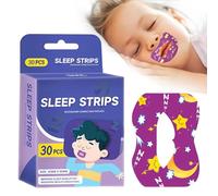 GXGM Cerotti per la Bocca 30 Pezzi Bambini e Adolescenti - Strisce Antirussamento Sicure e Delicate,Adesivo Ipoallergenico,Supporto Respirazione Nasale,Migliora Qualità del Sonno e Riduce il Russare