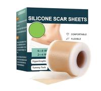 GXGM Cerotti Silicone Per Cicatrici,Hydrocolloid Roll 4x150cm, Cerotti Cicatrizzanti Tratta tutte le cicatrici Causate da Cesareo, Chirurgia, Ustioni, Cheloidi, Acne e Altro.(A)