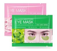 GXGM Patch Occhi (20 paia, Due tipi mescolati),Maschera Occhi con Niacinamide e Acido ialuronico,Patch Occhiaie per Borse Maschera Occhiaie