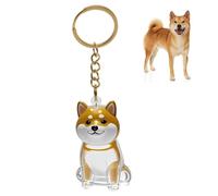 GXGM Portachiavi per riporre i peli di cane, capsula portaoggetti con peli di cane,Shiba Inu