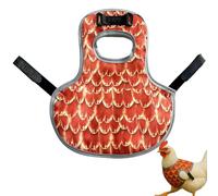GXGM Protezione Per La Sella Del Pollo,Gilet Impermeabile Per Pollo,Con Cinturino Regolabile,Protezione Delle Ali Per Allevamento Di Pollame e Beccuccio(Rosso-Arancio)