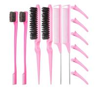 GXGM Set di 12 Pettini Spazzola Capelli Setole Acconciatura Spazzola e Pettine a Coda Robusto Doppio Bordo Pettine Pettine per Stuzzicare Professionali per Parrucchiere Donne Uomini Bambini