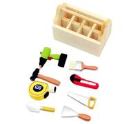 GXGM Set di Cassette Degli Attrezzi in Miniatura,8 Pezzi Accessori Bambole per Gnomi di Natale, Accessori Casa Bambole per la Casa Delle Bambole Decorazione del Giardino in Miniatura