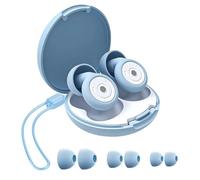 GXGM Tappi Orecchie Dormire | 45 dB| Tappi per Orecchie Antirumore in Silicone Riutilizzabili e Ultra Confortevoli, con 8 Paia in XS/S/M/L per Dormire, Viaggiare, Relax o Concerti (Nero brillante)