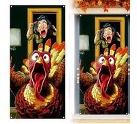 GXGM Thanksgiving Adesivo Per Porte 3D Per Porte Interne, Alla Moda Fotomurali Per Porte, Carta Da Parati Soggiorno Cucina Camerette Art Applique 80X180cm