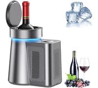 GXGSDM Cantinetta for vino singola, refrigeratore senza ghiaccio, regolazione della temperatura da 2 a 20 °C, raffreddamento rapido di 750 ml di vino singola, risparmio energetico e silenzioso
