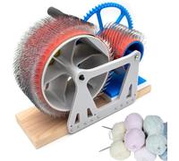 GXGSDM Cardatrice Manuale a Tamburo for Feltro di Lana, tavola di miscelazione in Legno, Macchina for cardatura di Fibre for lavori Artigianali Fai da Te, Ruota di miscelazione Rapida dei