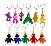 Gxhong 11 Pezzi Rainbow friends Portachiavi, Roblox Party Set mini Figure Portachiavi per Bambini, Portachiavi per Borsa Giocattolo Creativo for Cinturino a Mano