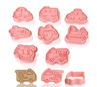 Gxhong Formine per Biscotti,8pcs Stampi per Biscotti Automobili Muffa dei Biscotti della Cookie Cutters Trattori Tagliabiscotti,Usato per Fare Biscotti, Caramelle, Cioccolato, Decorazioni per Torte
