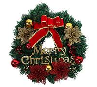 Gxhong Ghirlanda Natalizia, Ghirlanda di Porta di Natale da 30 cm, corona dell'Avvento artificiale, per decorazioni natalizie Regalo di Natale