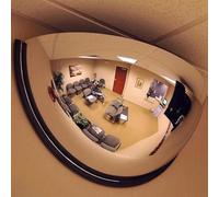 GXHYSW Specchio Convesso panoramico Half Dome, Specchio di Sicurezza Acrilico, Angolo di Visione a 180 Gradi, 1/4 Specchio sferico, Facile da installare,60cm